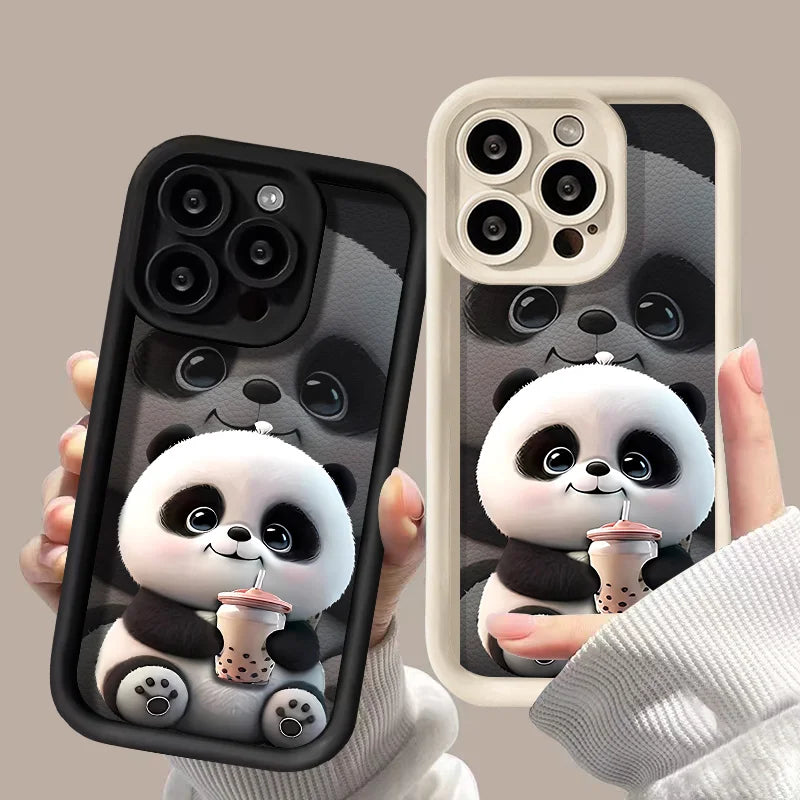 Cute Panda Phone Case For iPhone