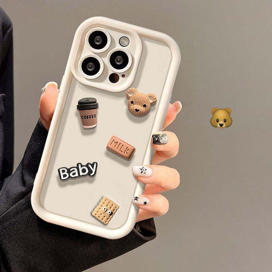 Cute 3D Bear Cartoon Case For iPhone