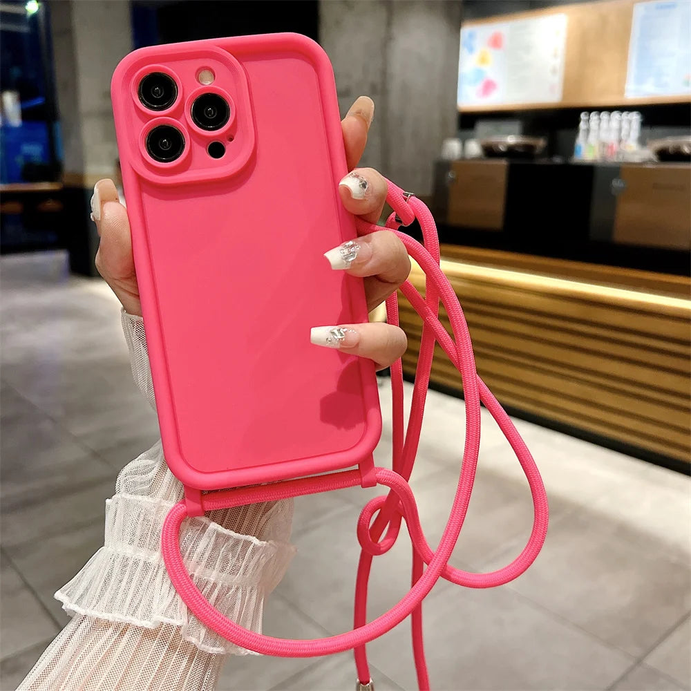 Crossbody Adjustable Lanyard iPhone Case