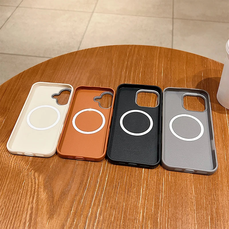 Synthetic Leather Phone Case For iPhone