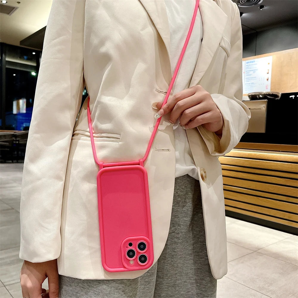 Crossbody Adjustable Lanyard iPhone Case